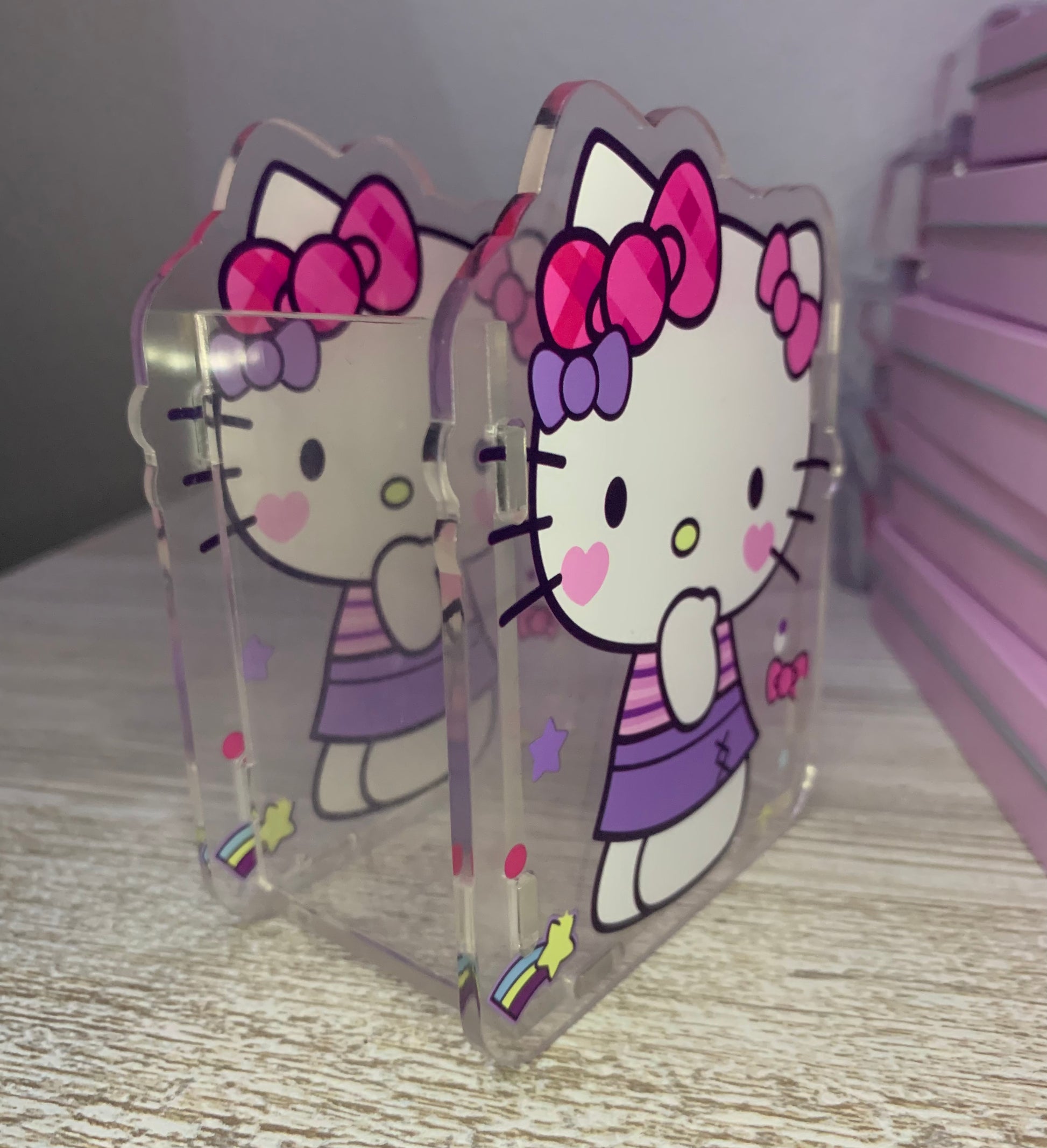 Hello Kitty Pen Holder Desktop Storage Detachable Cartoon Holiday Gift  Large Capacity Makeup Brush Box Learning