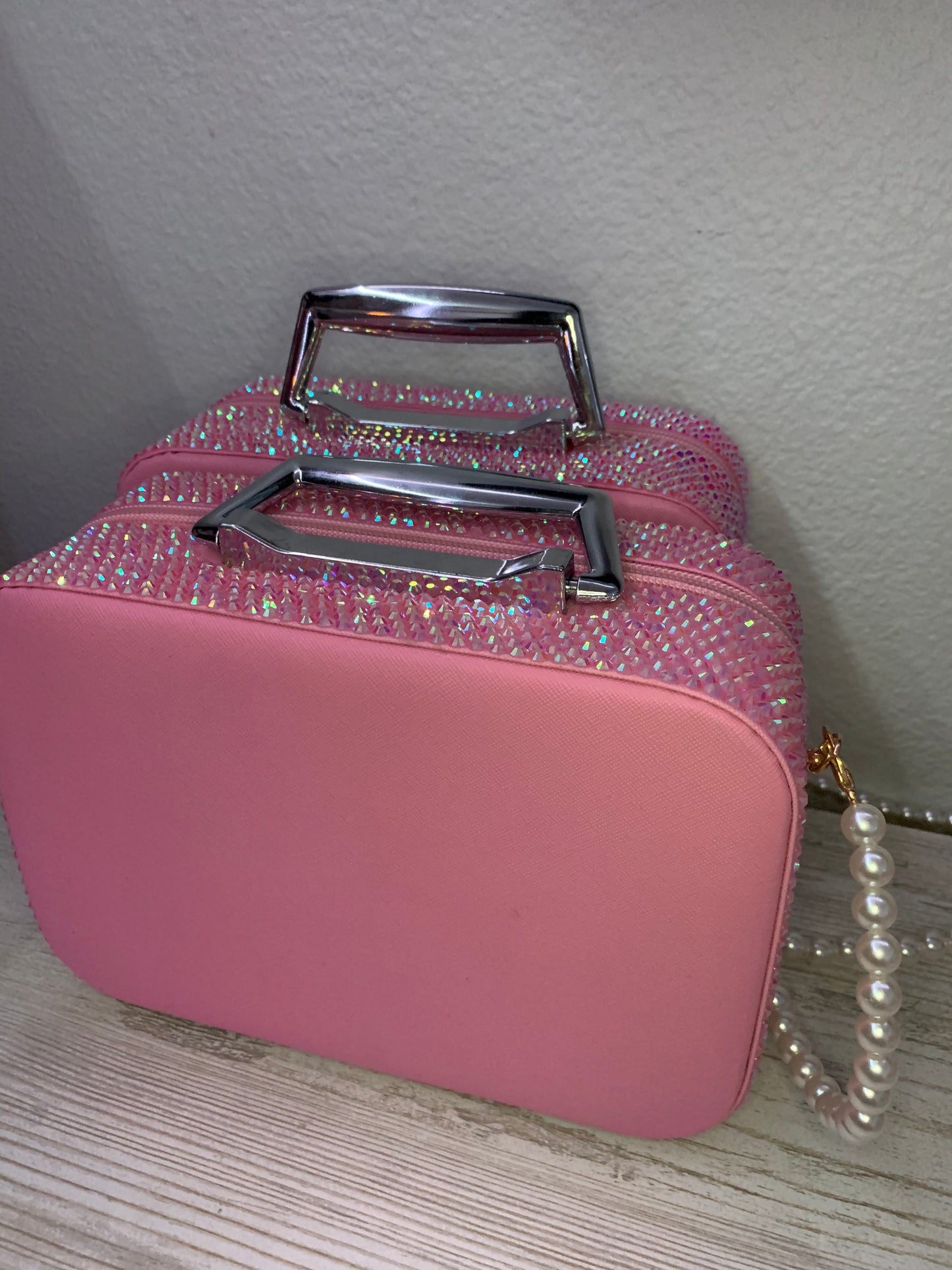 Rhinestone Makeup Box