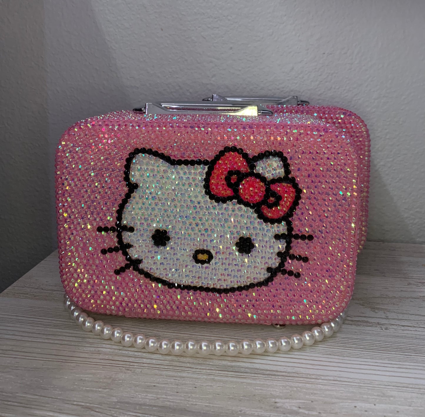 Rhinestone Makeup Box