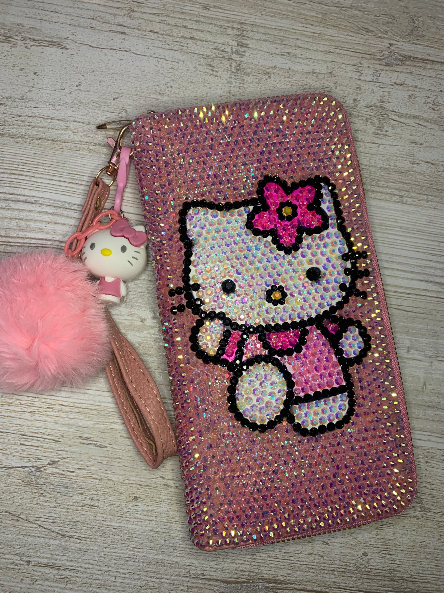 Rhinestone Wallet w/ Keychain