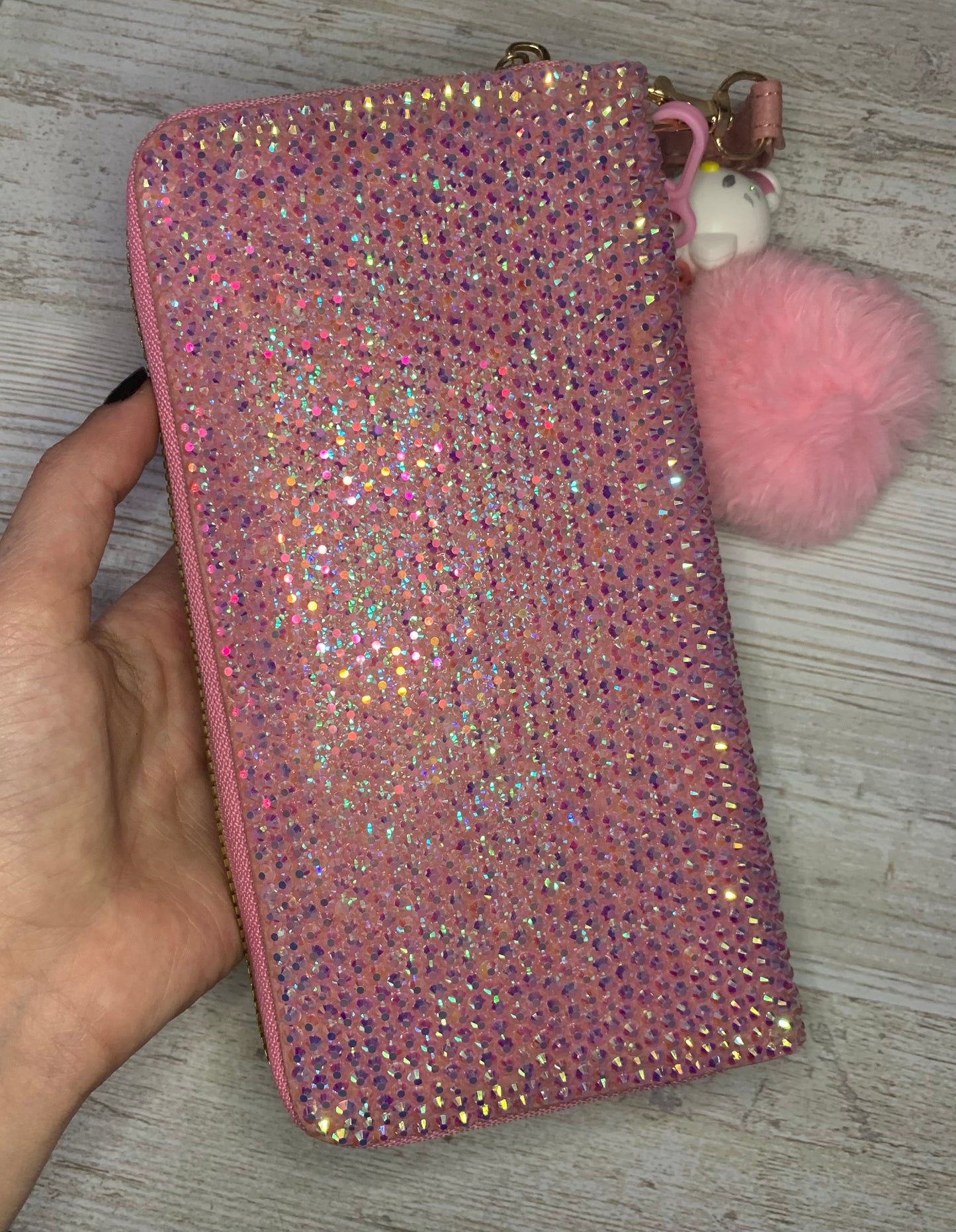 Rhinestone Wallet w/ Keychain